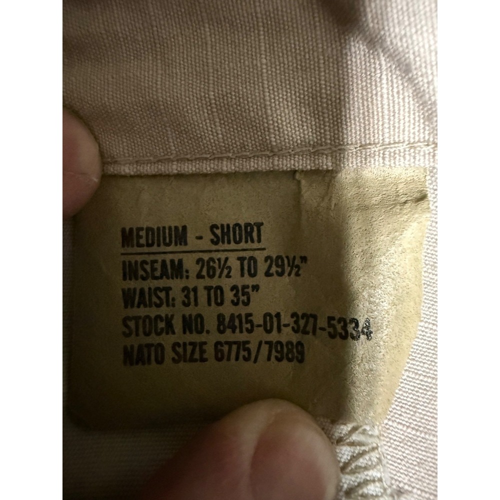 Vintage Military BDU Pants 3-Color Desert Camo Mens 34x29 DCU - Picture 3 of 9